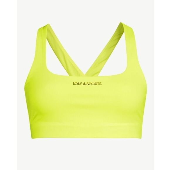 WOMEN'S ACTIVE CRISS Cross Back Sports Bra Size L - Picture 2 of 7